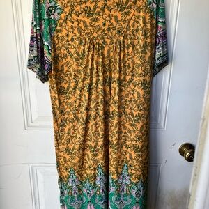 Casual Loose Colorful Short Sleeve  Dress L/XL Jim Bust 48”
